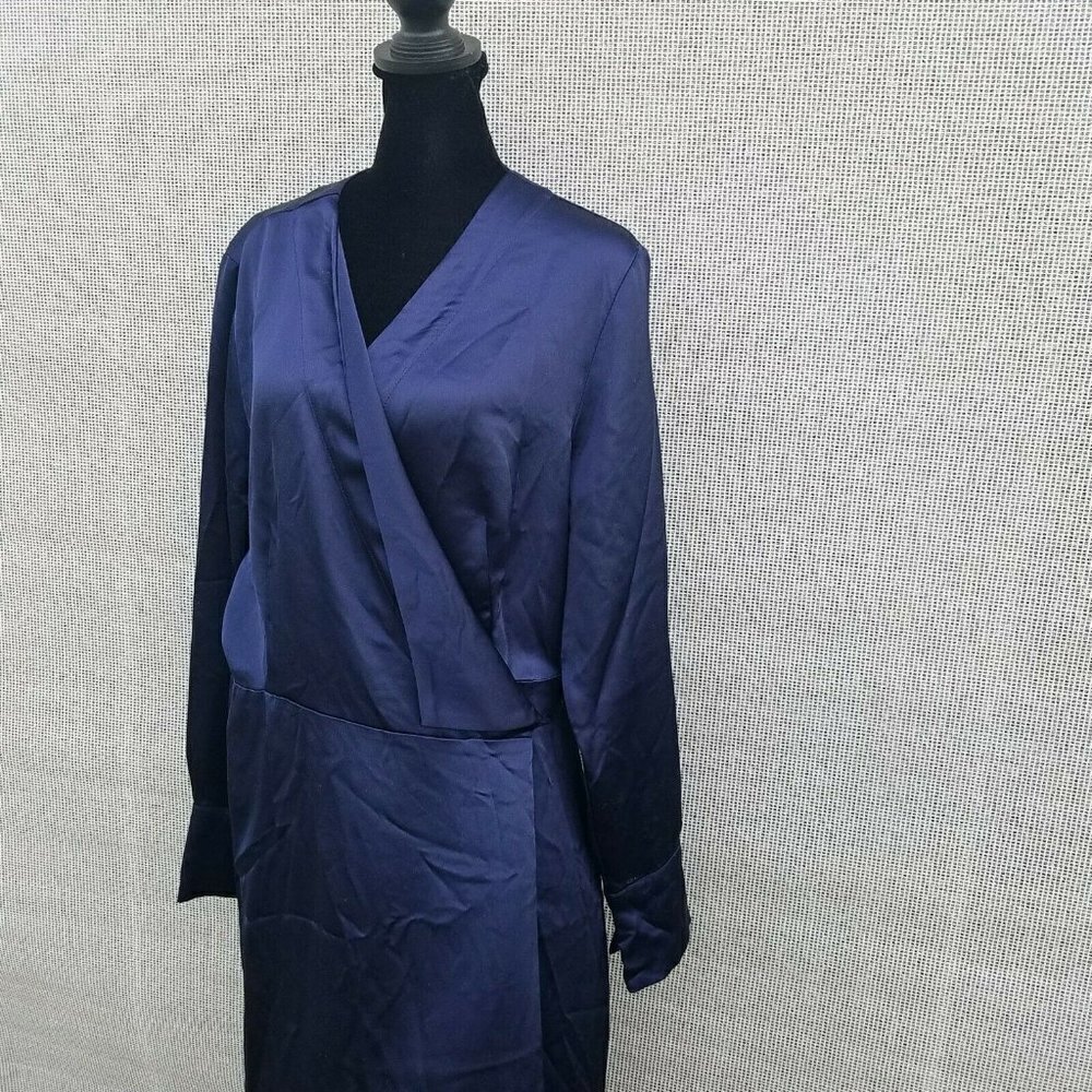 Alfani Wrap Modern Icon Long sleeves Dress. Size 12. New With Tags $99 - Picture 7 of 12